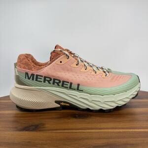 Merrell Agility Peak 5 Womens Size 6 Trail Running Shoe Outdoor Hiking Peach NEW